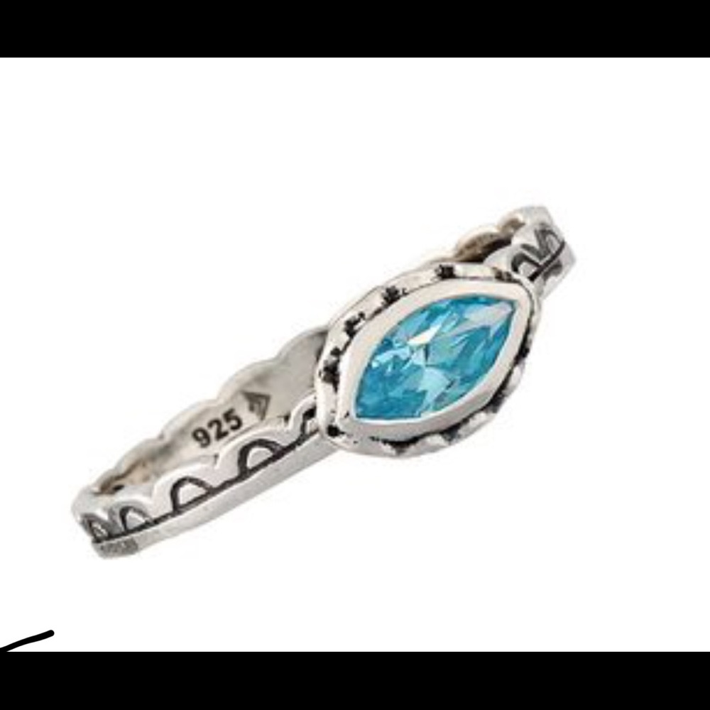 Silpada .925 Sterling ring with Blue Stone